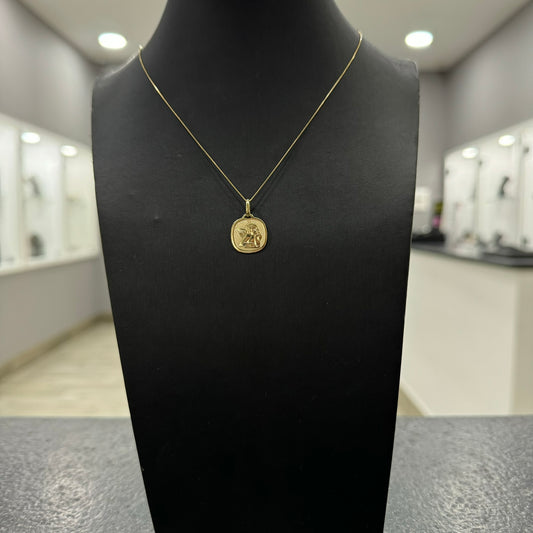 Collana veneziana con angelo oro