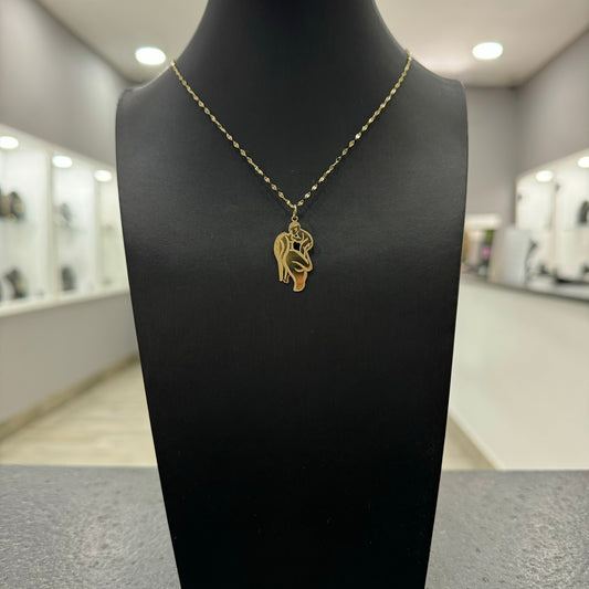 collana specchiatina con Pendente Mamma oro