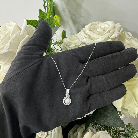 Collana veneziana con perla di diamanti oro