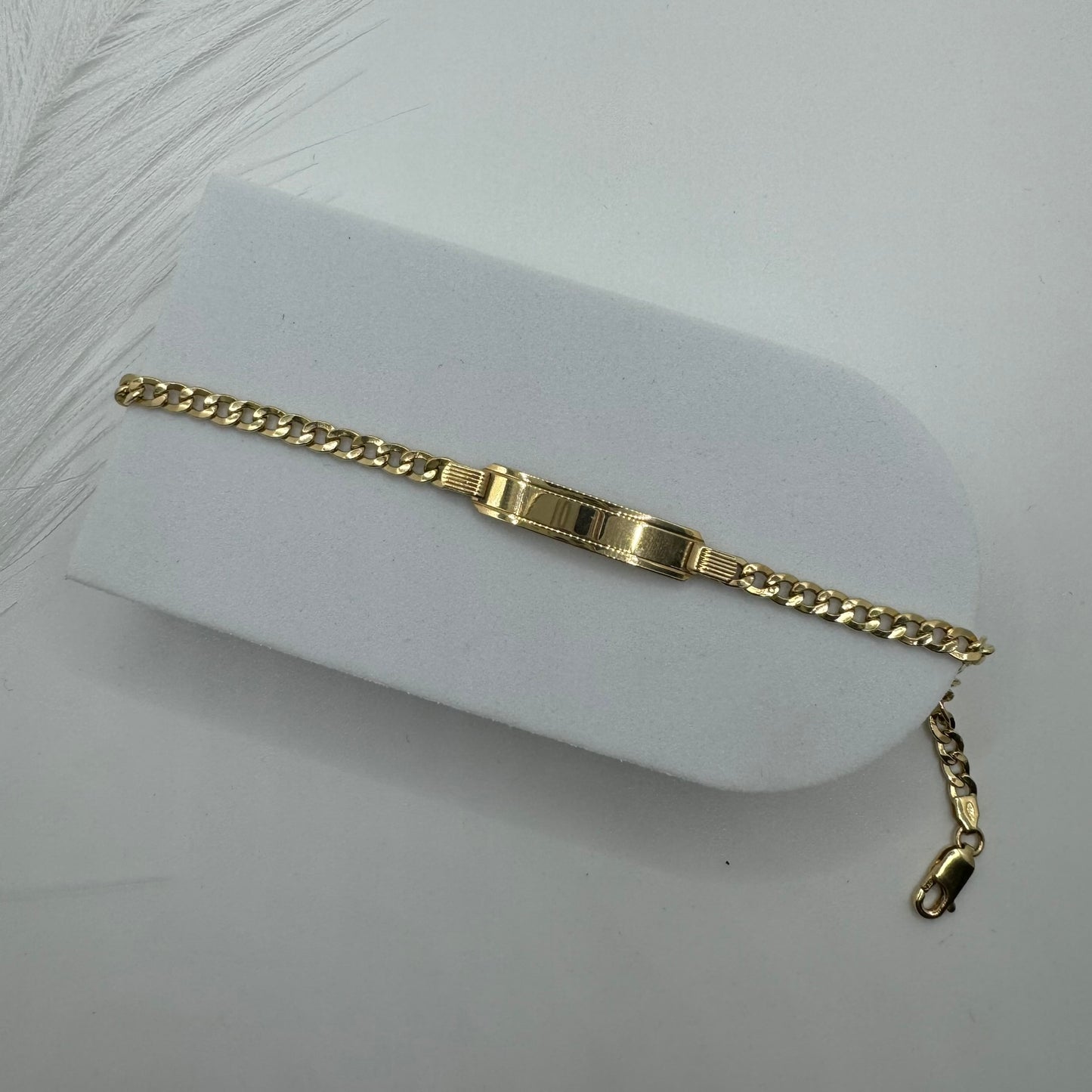 Bracciale piastra oro