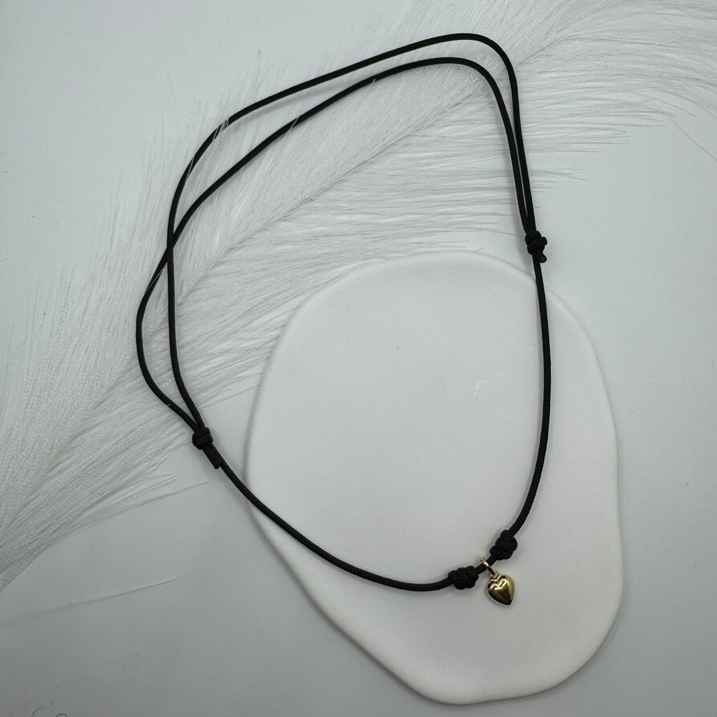 Collana choker cuore oro