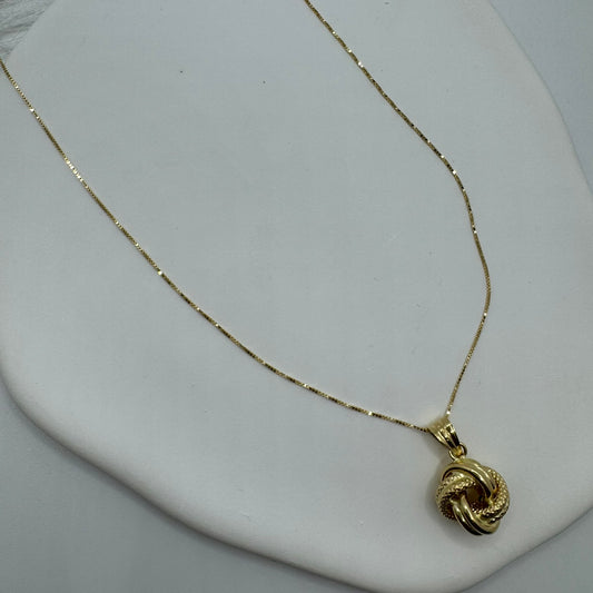 Collana veneziana con nodo oro